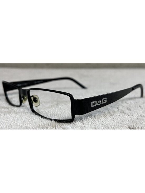 Dolce & Gabbana Accessories - Dolce & Gabbana DG 5031 01 Black Metal Rectangular Eyeglasses Frames 52-17-140